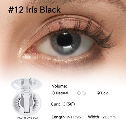 NO.12+ Iris Black Plus Soft Magnetic Eyelashes